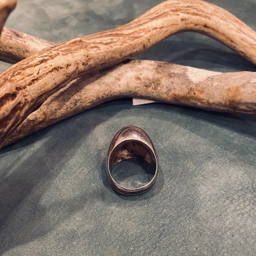 Modern Style Women’s Convex Sterling Silver Ring sz 6